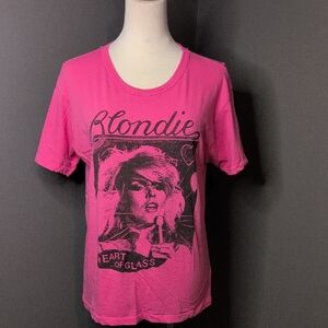 Daydreamer Hot Pink Blondie Band Tee
